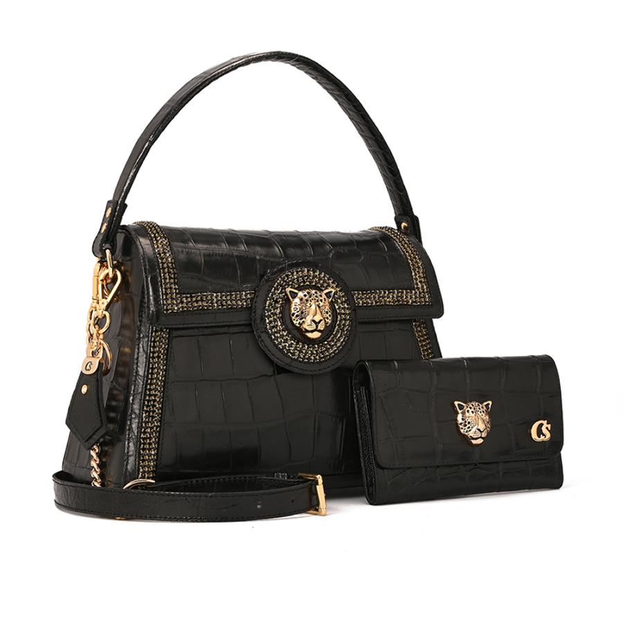 Premium Croco Black Bag