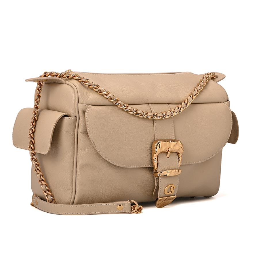 Off-white Buckle Bag