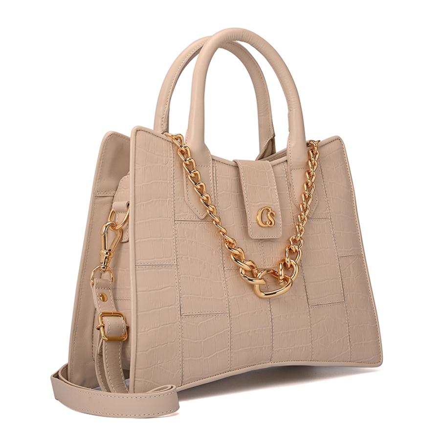 Structured Bag New Ice with Chain