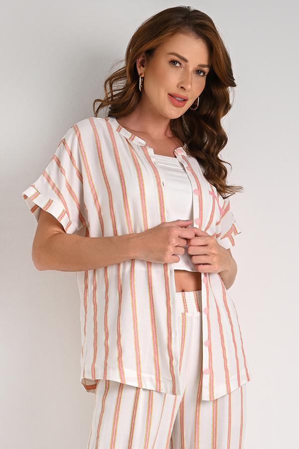 ELONGATED SHIRT WITH ROUNDED HEM