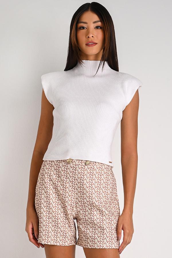 SHOULDER PAD BLOUSE