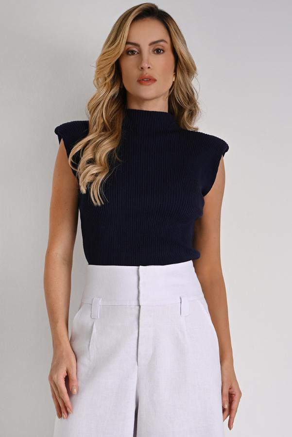 SHOULDER PAD BLOUSE