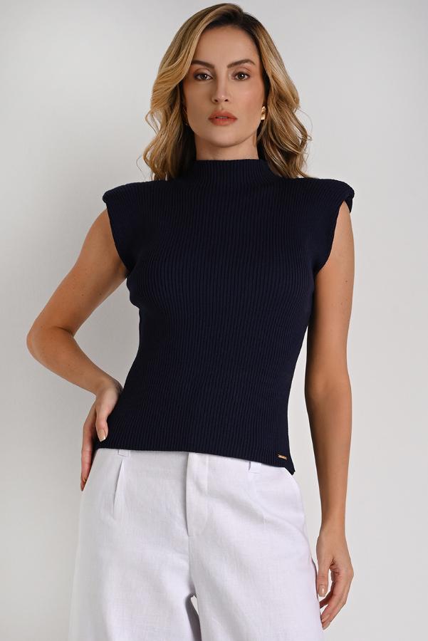 SHOULDER PAD BLOUSE