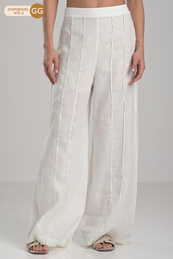 WIDE-LEG PANTS WITH PLEATS