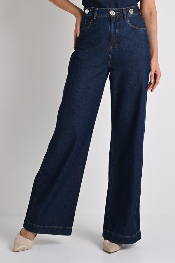 WIDE LEG DENIM PANTS