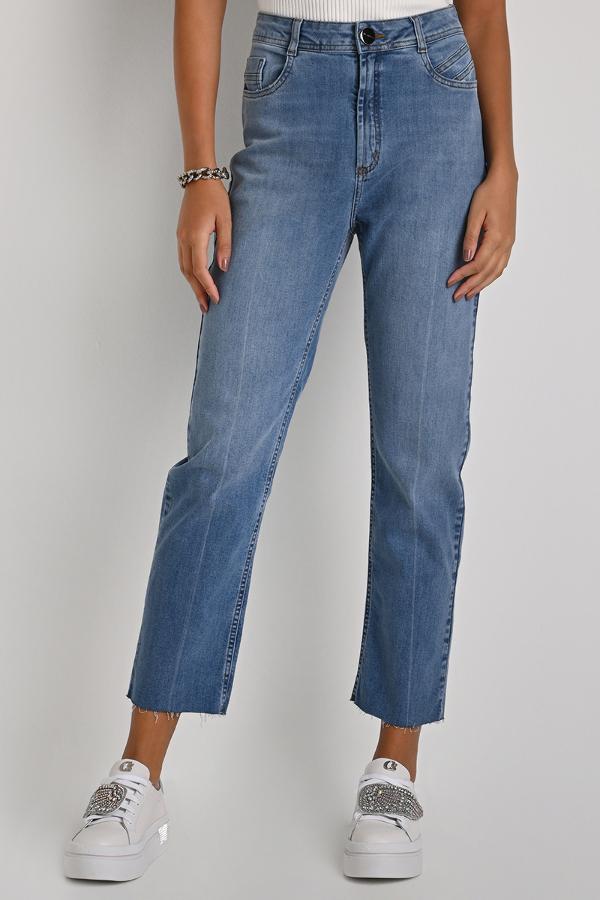 JEANS PANTS MOM WITH MARKINGS