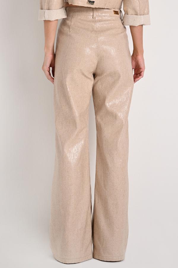 WIDE-LEG TROUSERS RUSTIC TEXTURE