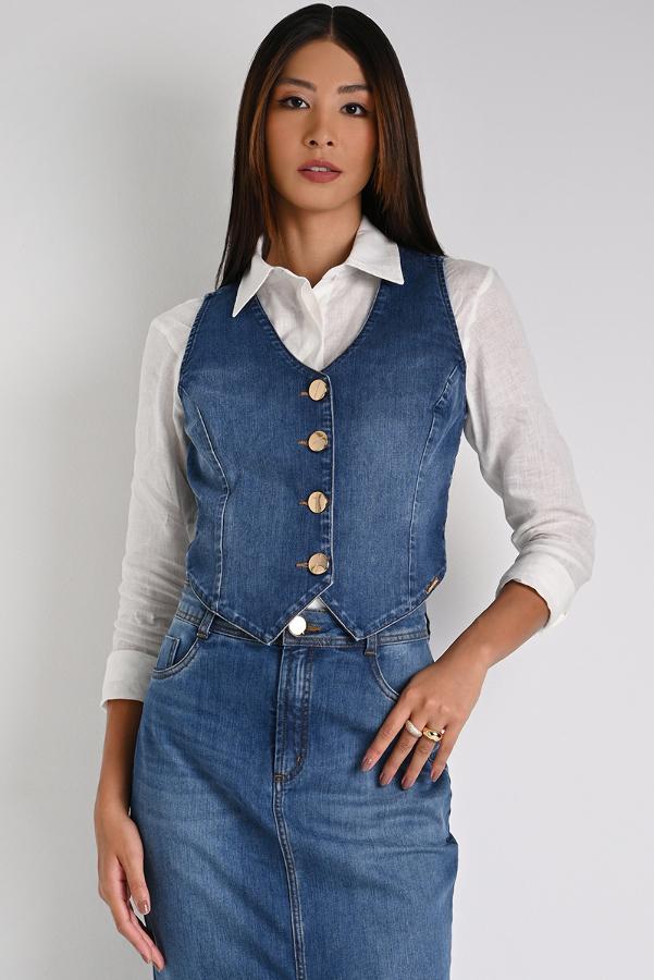 DENIM ELEGANCE VEST