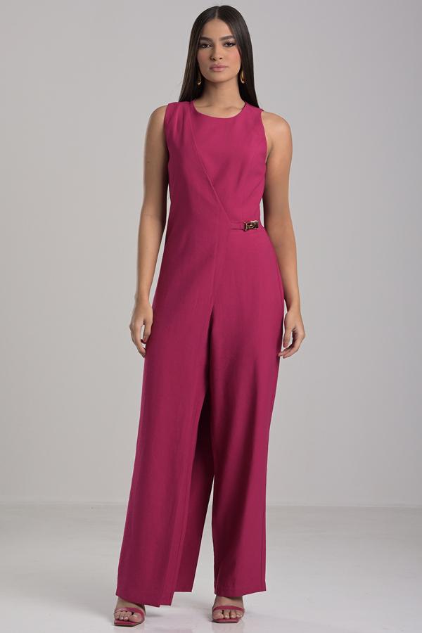 JUMPSUIT WITH OVERLAY
