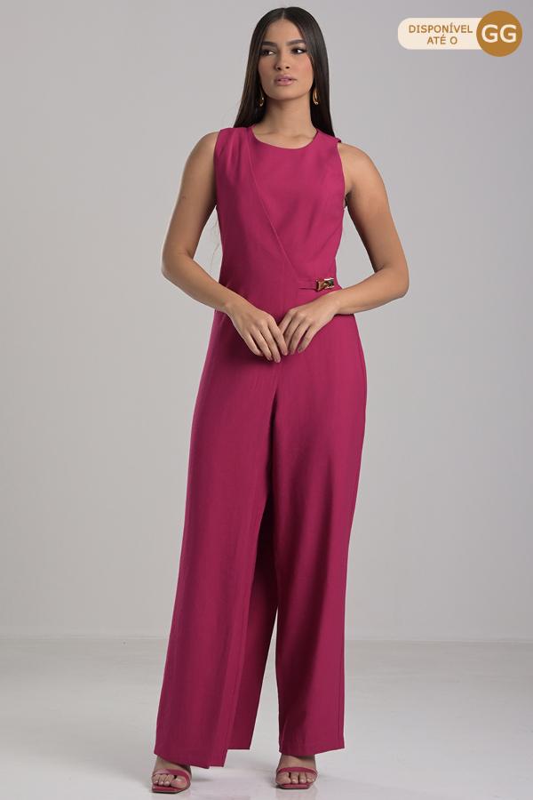 JUMPSUIT WITH OVERLAY