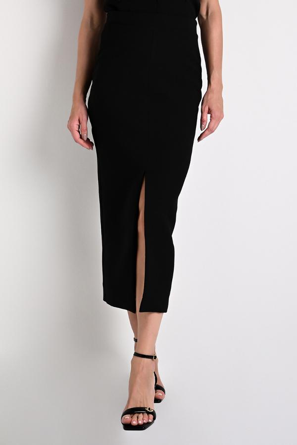 MIDI SKIRT WITH FRONT SLIT
