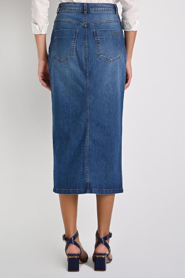 MIDI ELEGANCE JEANS SKIRT