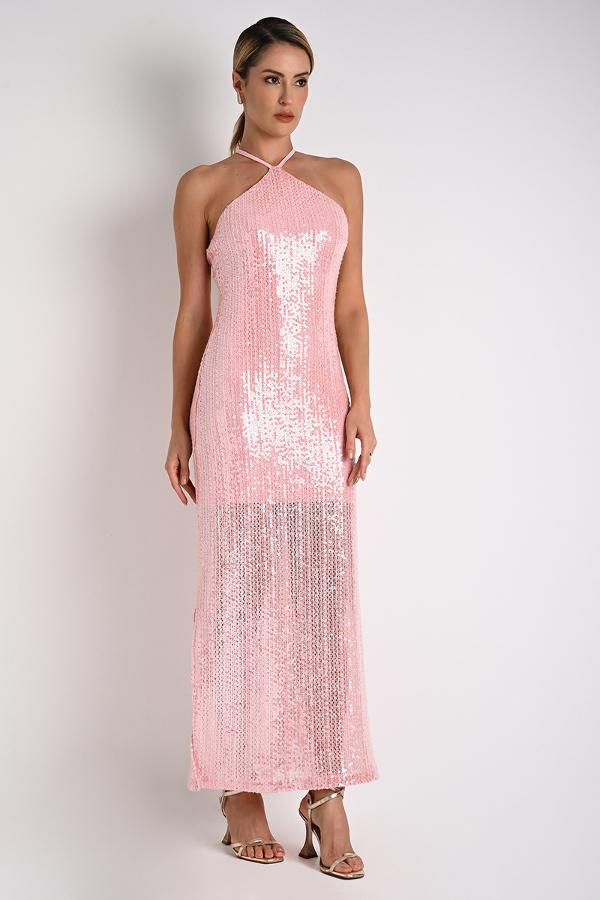 MIDI DRESS WITH SIDE SLITS