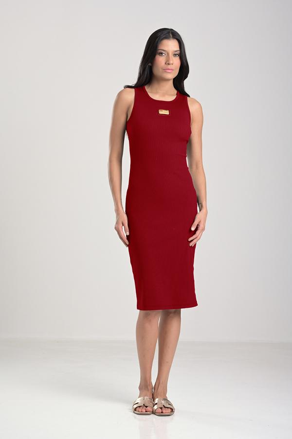 SWIMMER NECKLINE DRESS