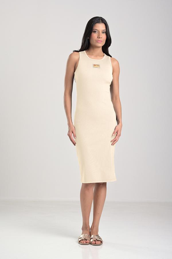 SWIMMER NECKLINE DRESS