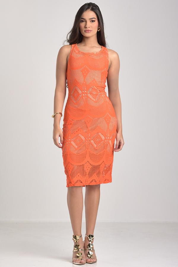 SWIMMER NECKLINE DRESS