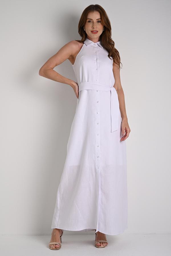 HALTER NECK SHIRT DRESS