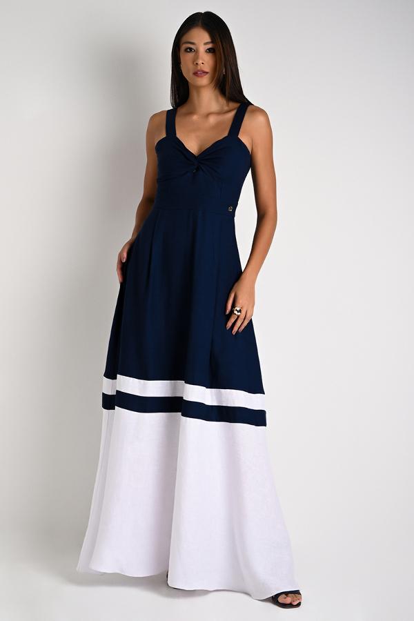 GODE DRESS WITH BORDER CUTOUTS