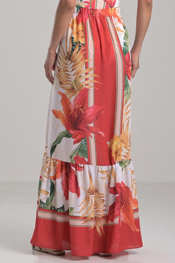 BEACH COVER-UP WITH RING DETAIL SKIRT