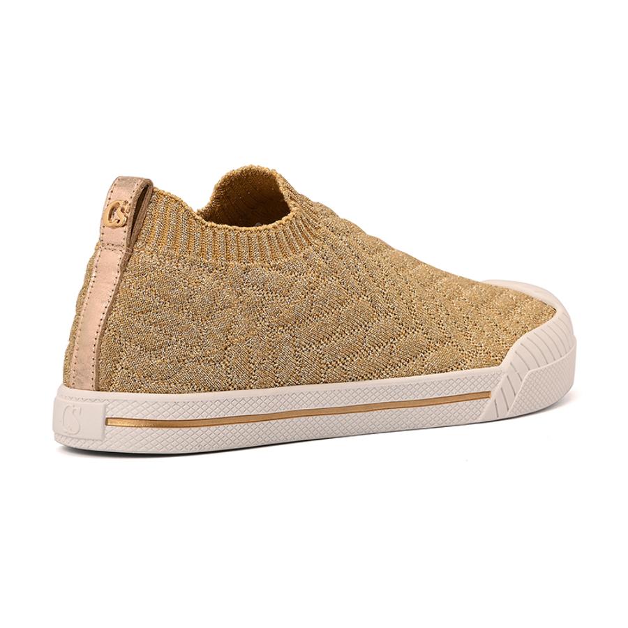 Golden Lurex Sneakers