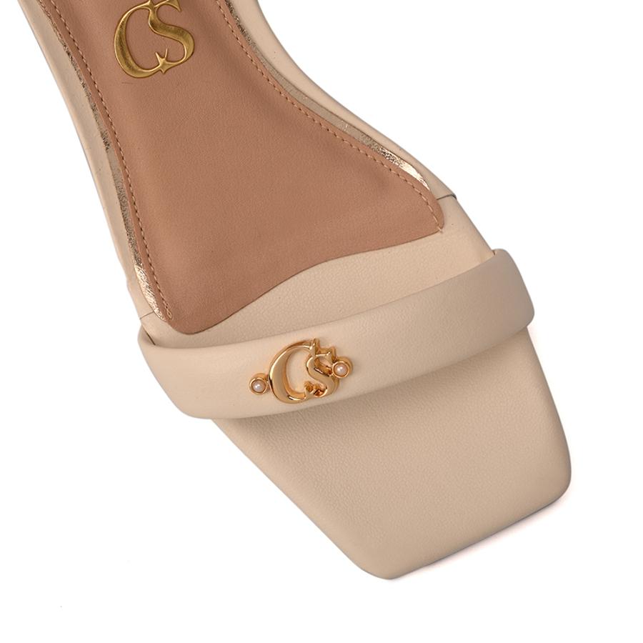 Basic Square Silk Sandal