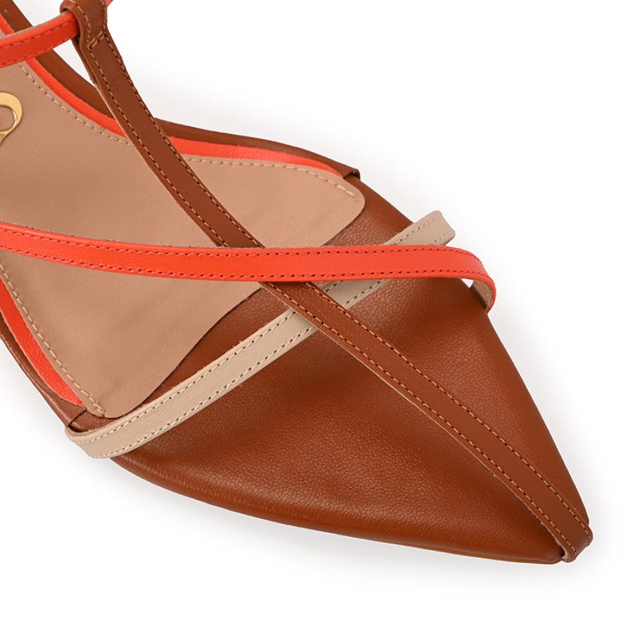 Brown Delicate Straps Sandal