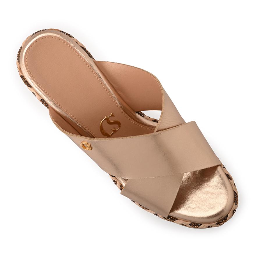 Golden Wedge Sandal Gold