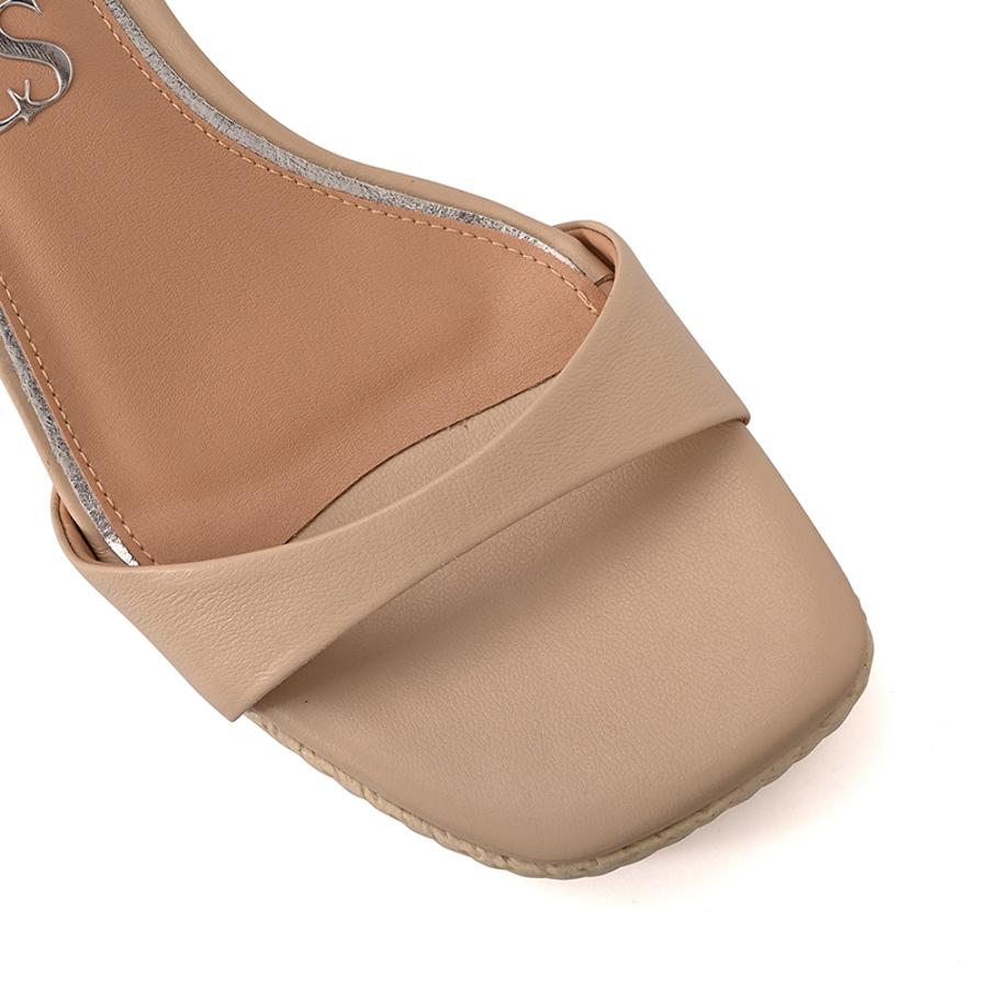 Ivory Platform Block Heel