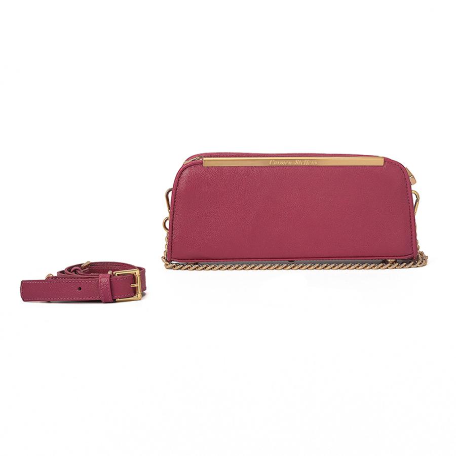 Fuchsia Pink Baguette Bag