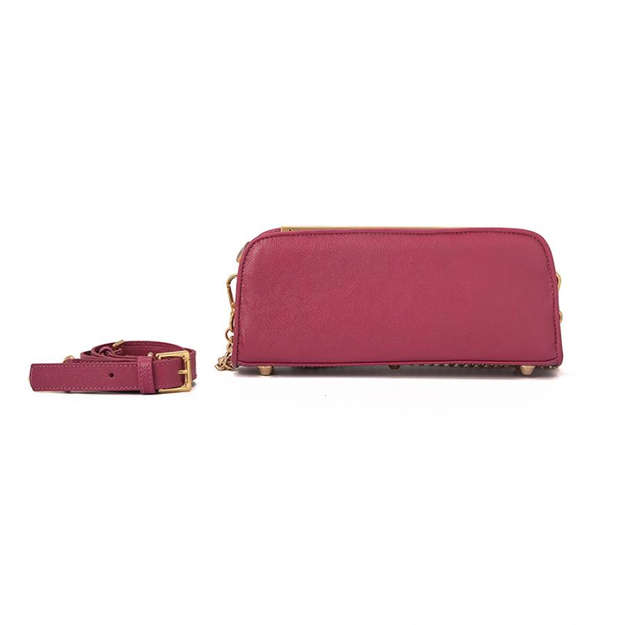 Fuchsia Pink Baguette Bag
