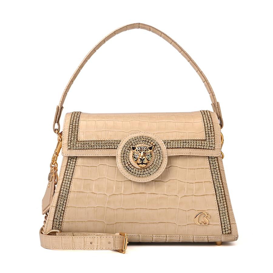Premium Croco Off-White Bag