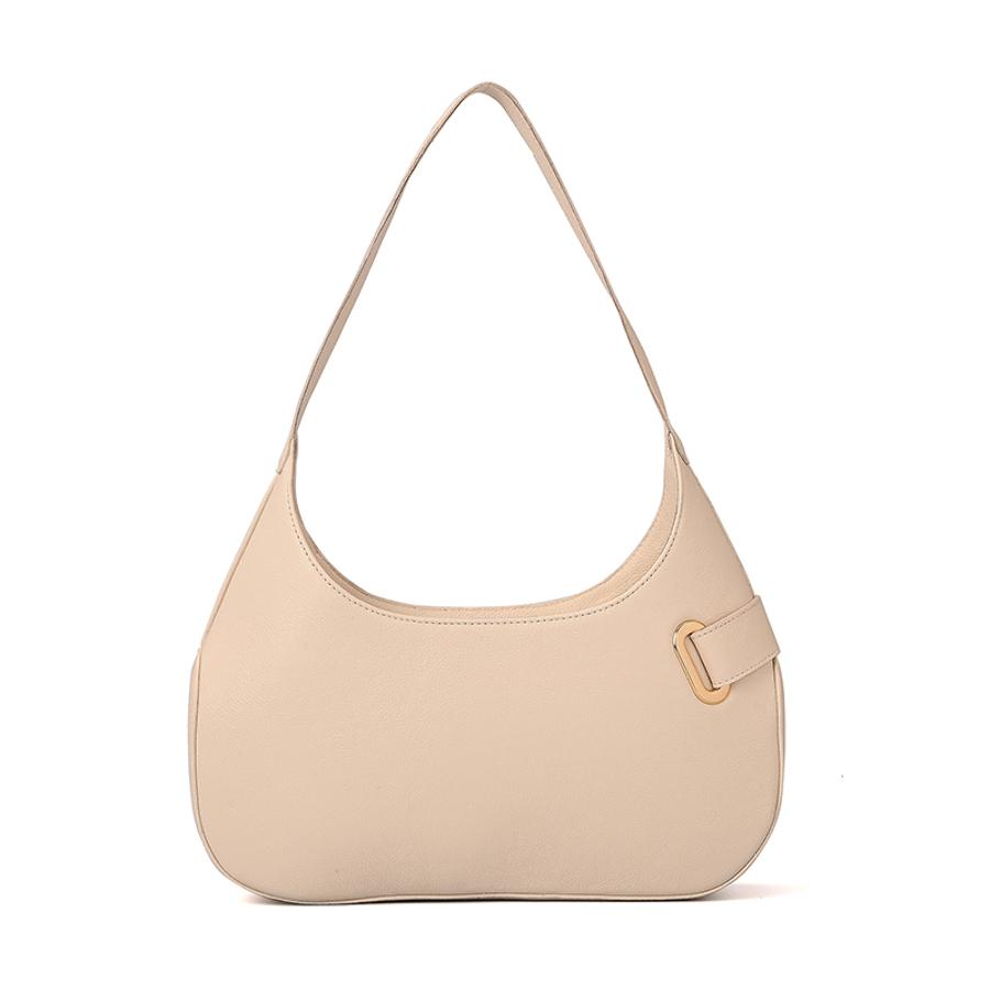 Hobo Bag Golden Clasp Silk