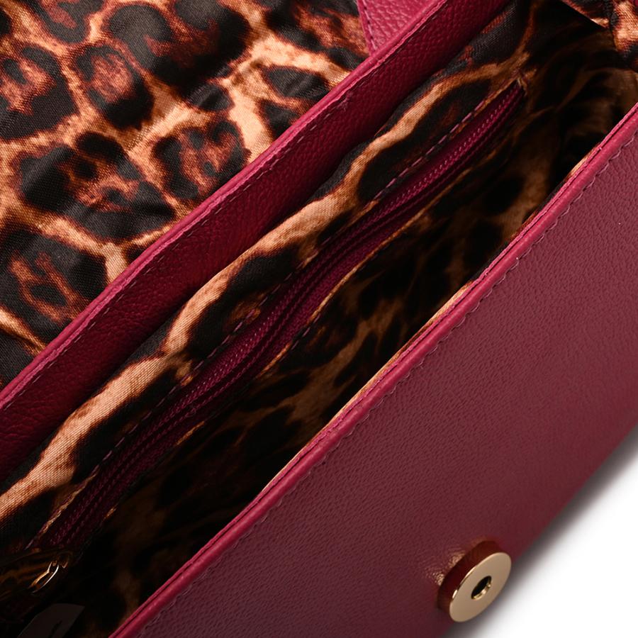 Fuchsia Pink Shoulder Saddle Bag