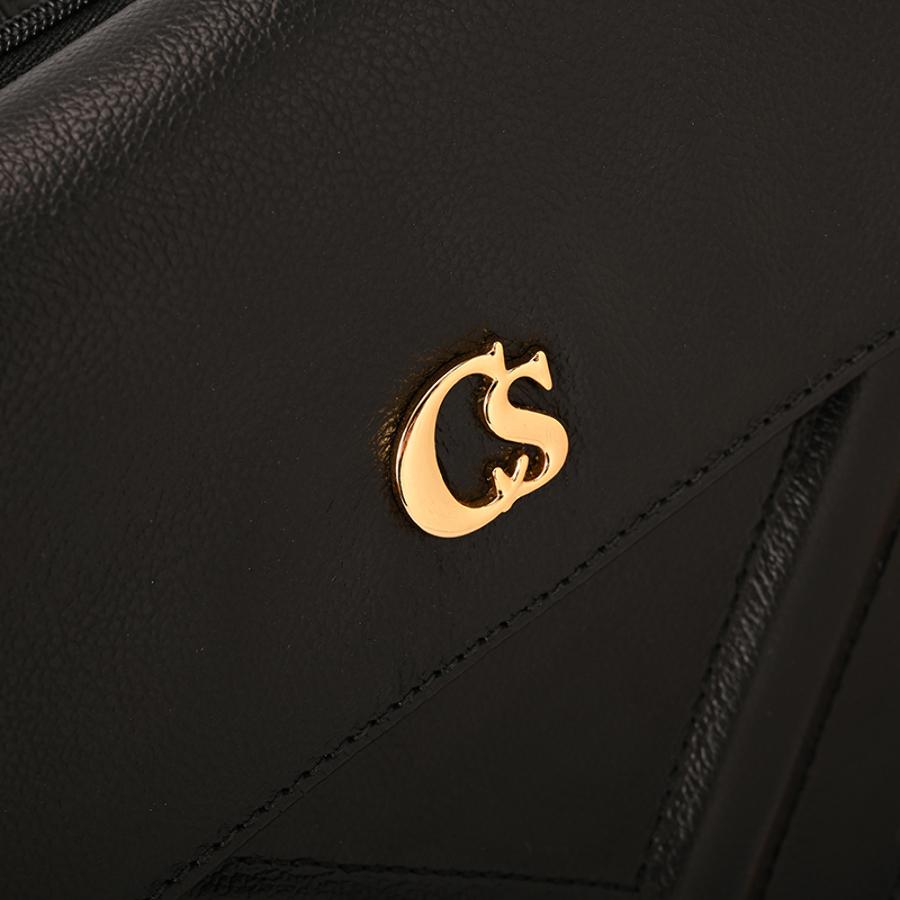 Black Quilted Bag with Chain Strap