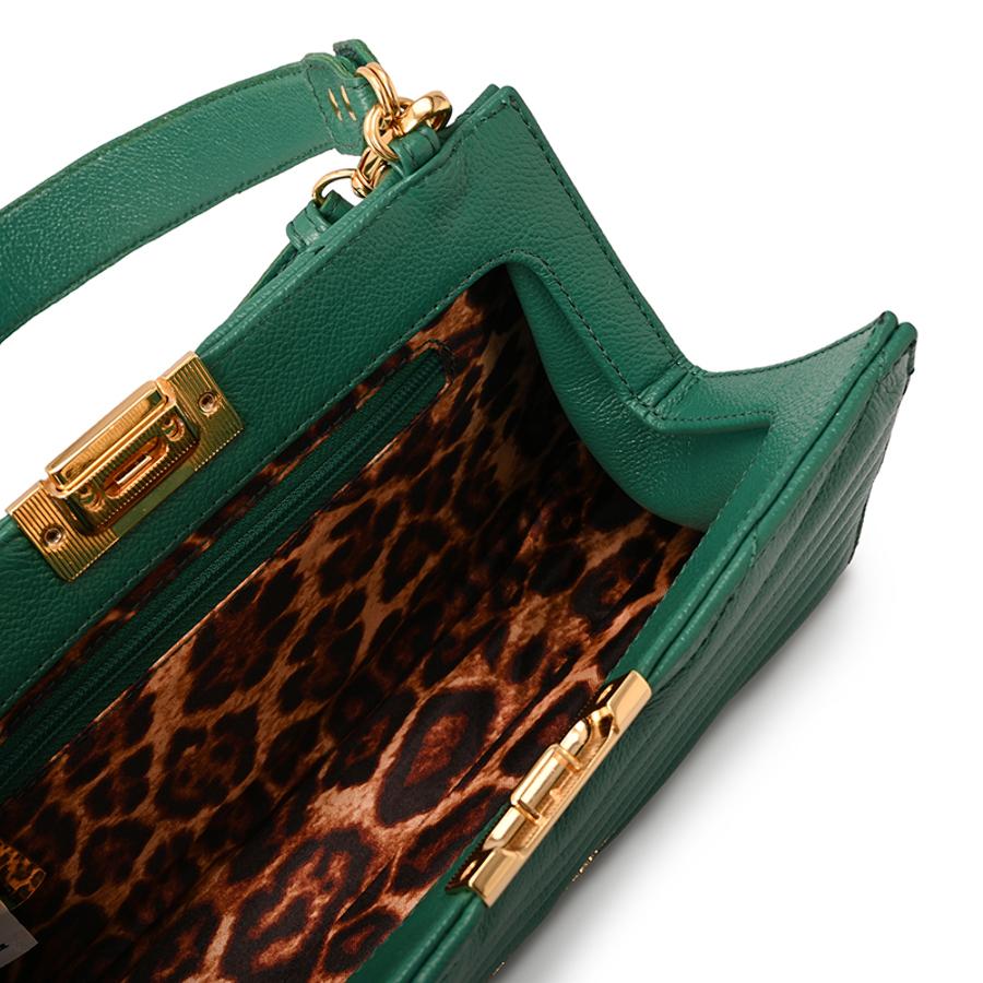 Eucalyptus Green Quilted Shoulder Bag