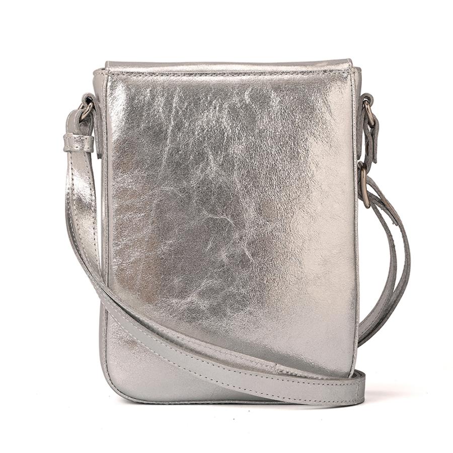 Crossbody Bag Leopard Silver