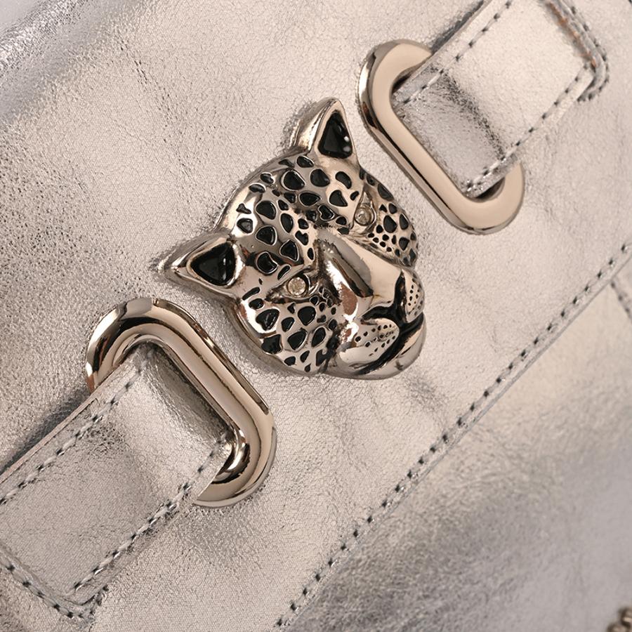 Crossbody Bag Leopard Silver