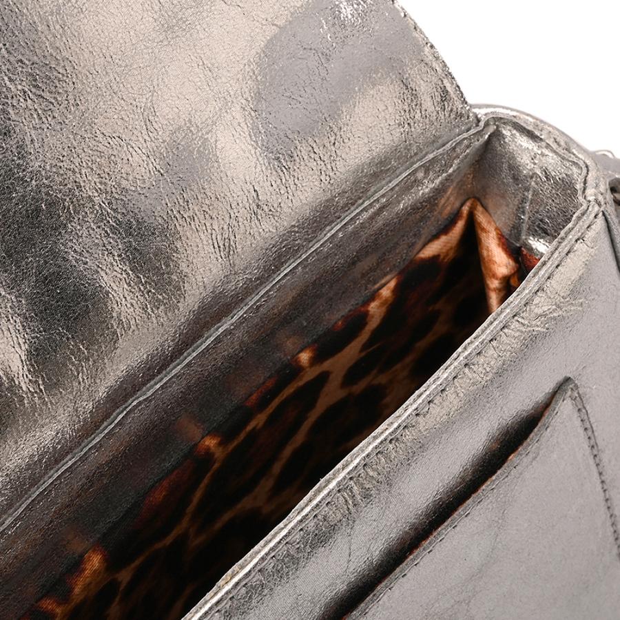Crossbody Bag Leopard Silver