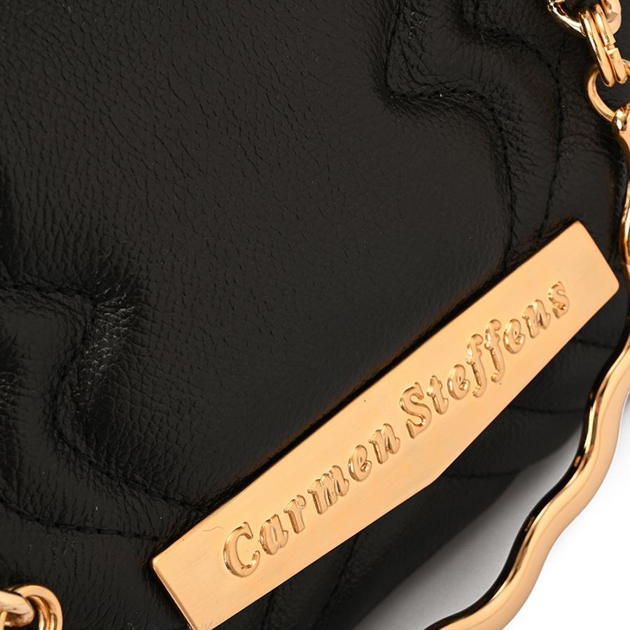 Quilted Bag Chain Black
