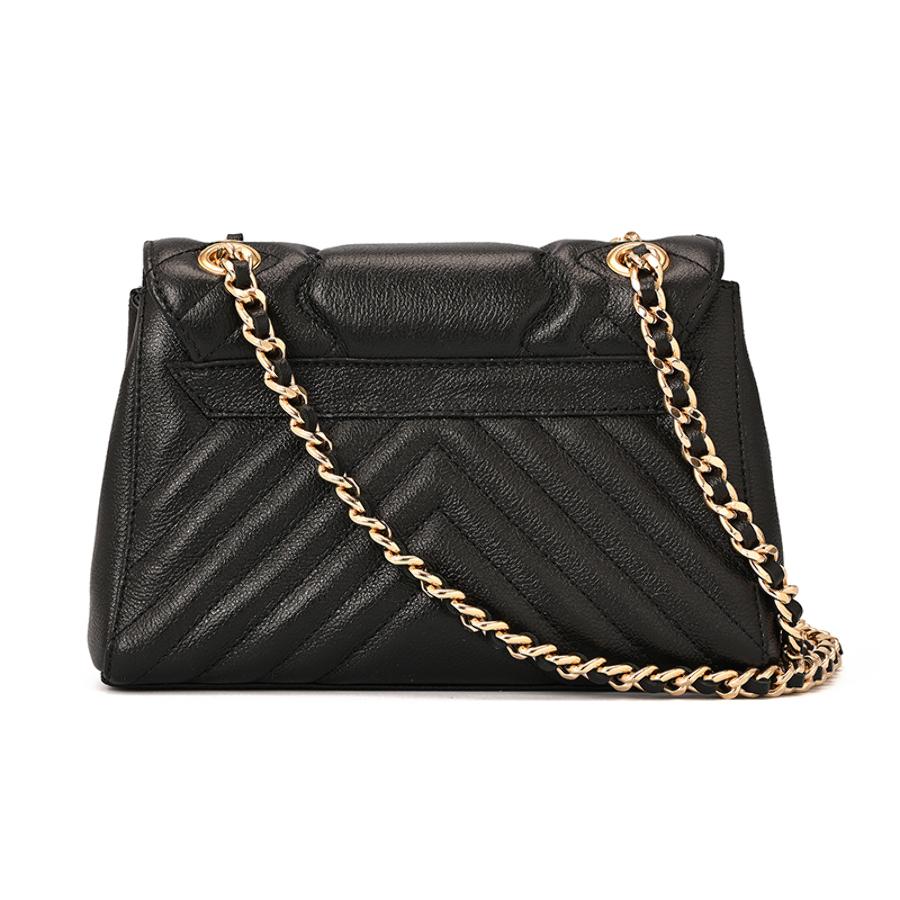Quilted Bag Chain Black