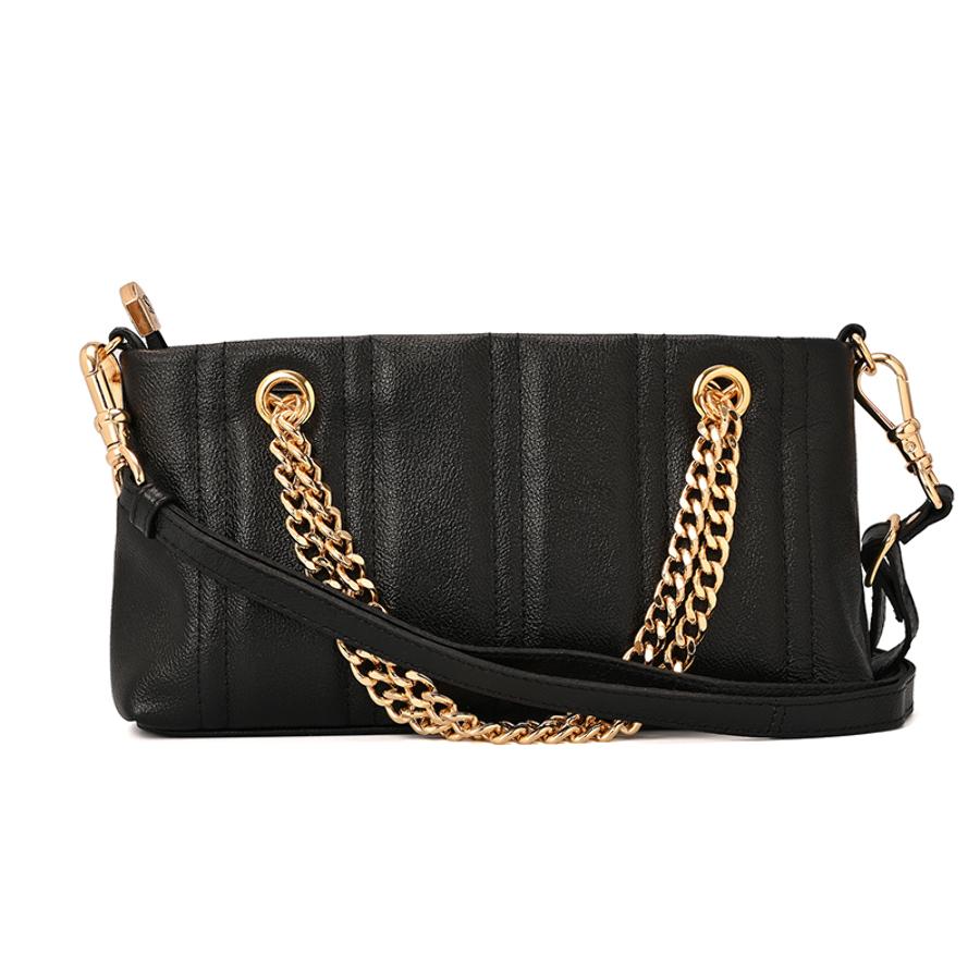 Quilted Bag Chains Black