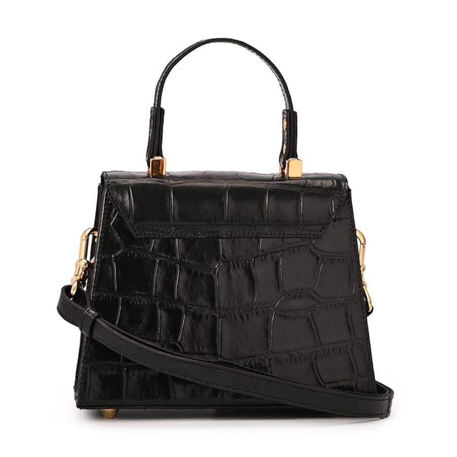 Top Handle Bag Black Crystal
