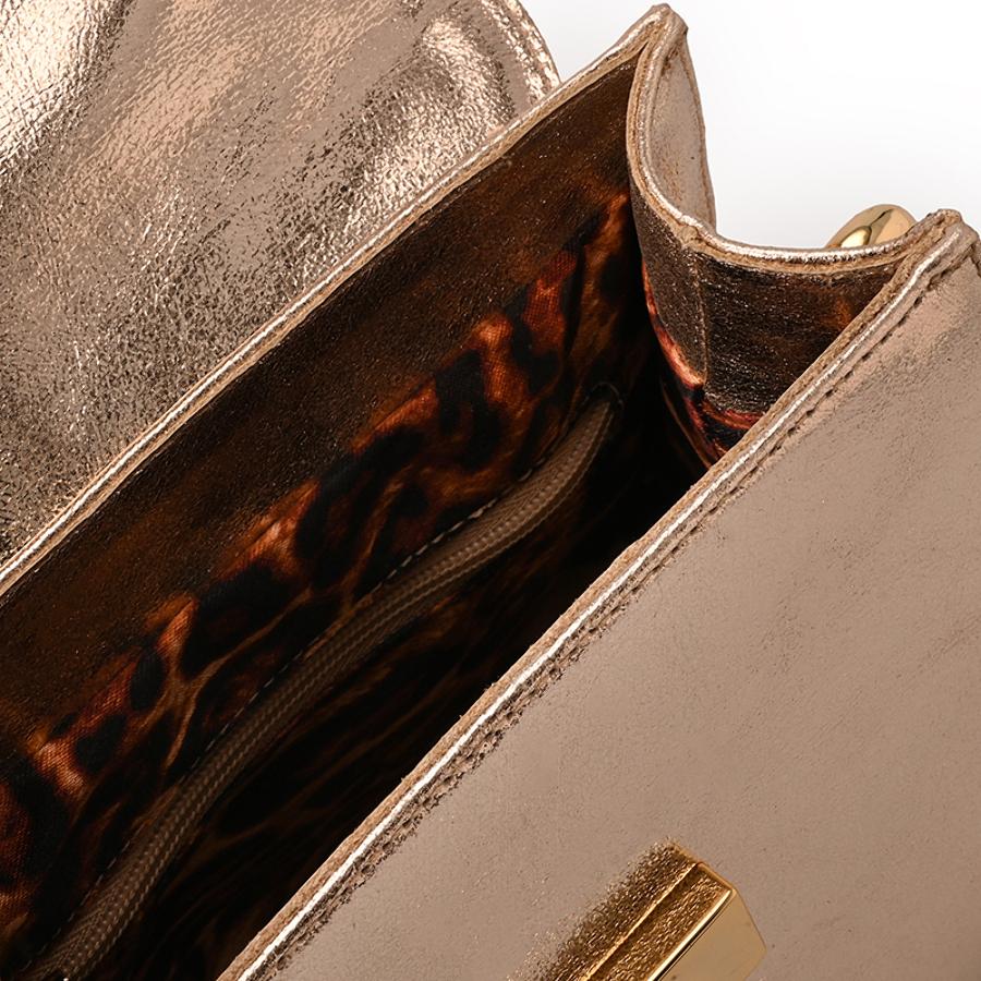Golden Top Handle Bag