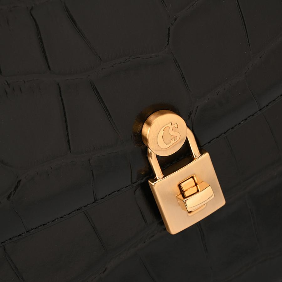 Classic Black Croco Bag