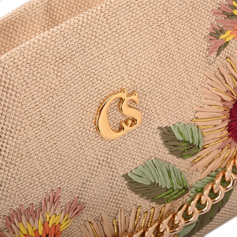 Golden Embroidered Bag