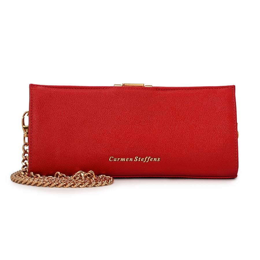 Red Ruby Leather Crossbody Bag