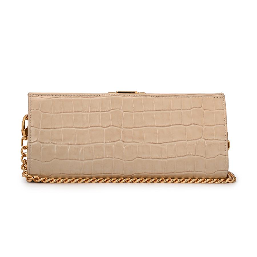 Off-white Croco Leather Crossbody Bag