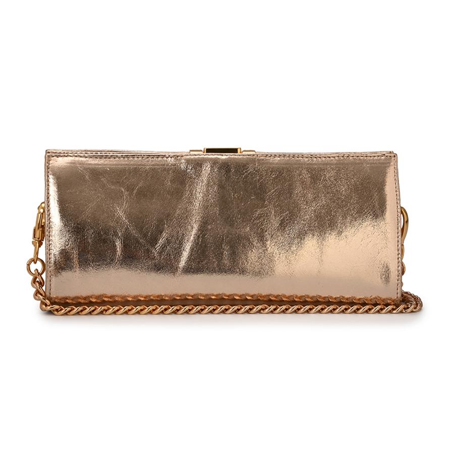 Gold Crossbody Bag Leather