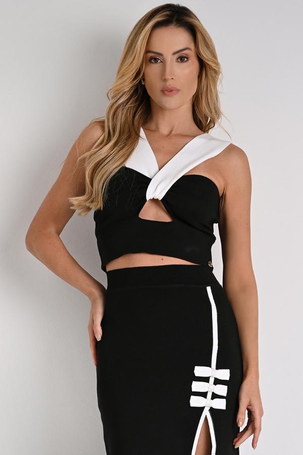 CROPPED BICOLOR