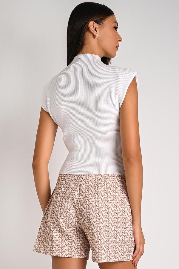 SHOULDER PAD BLOUSE